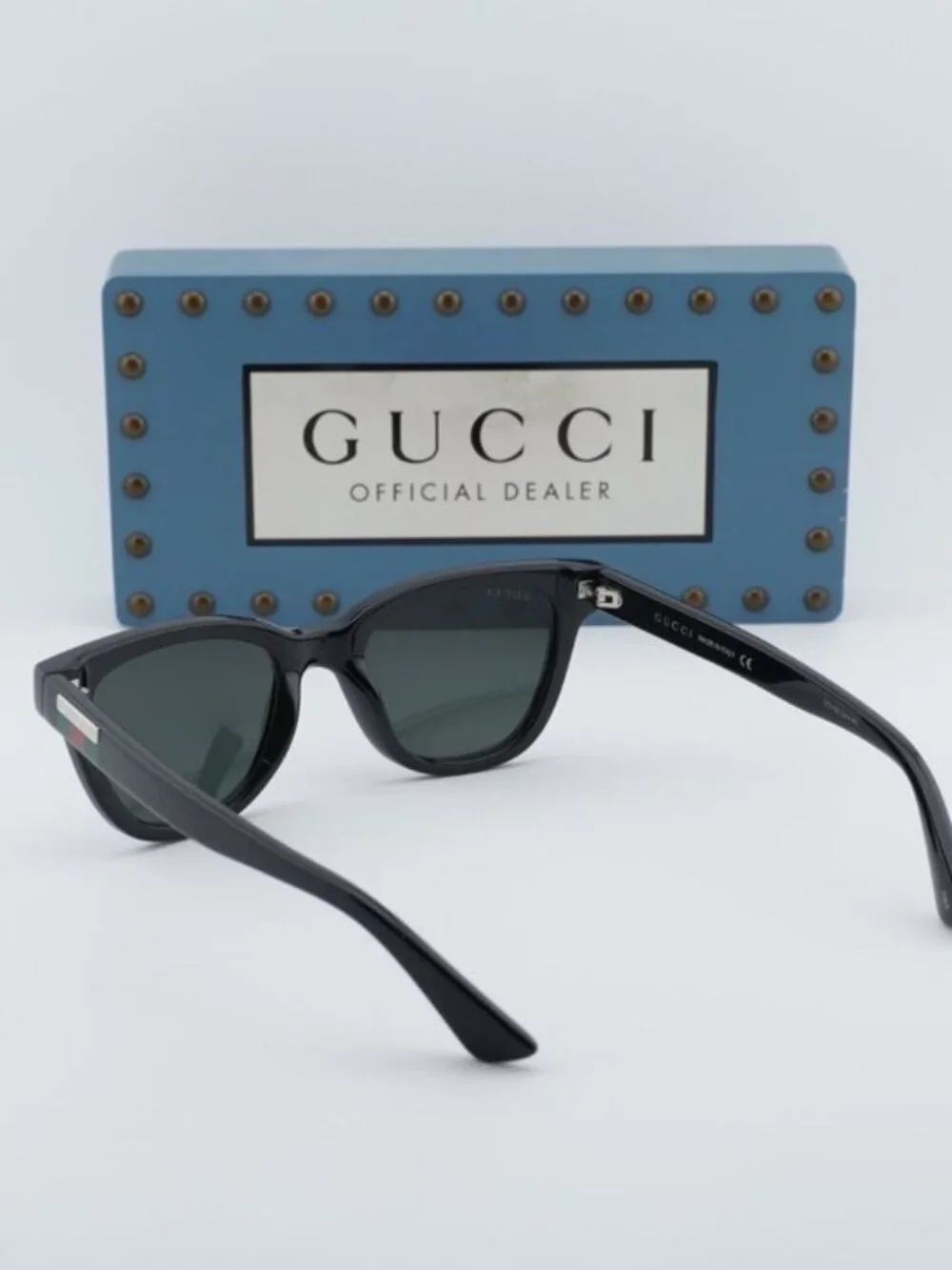 Gucci GG1116S 001 Unisex Square Sunglasses - Black  / Grey